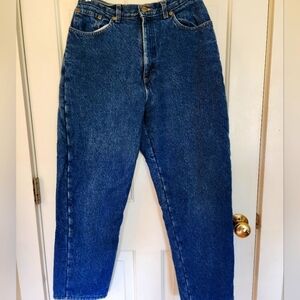 Vintage LLbean fleece lined straight leg jeans size 12 long winter outdoors